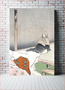 Πίνακας, The Dancer Hotoke Gozen at Giōji by Kobayashi Kiyochika