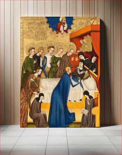 Πίνακας, The Death of Saint Clare (ca. 1400–1410) by Master of Heiligenkreuz