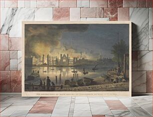Πίνακας, The Destruction of Both Houses of Parliament by Fire, Oct. 16 1834