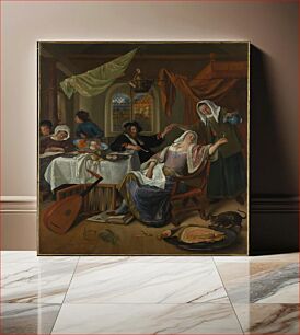 Πίνακας, The Dissolute Household by Jan Steen