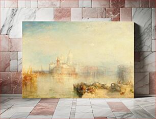 Πίνακας, The Dogana and Santa Maria della Salute, Venice (1843) byJoseph Mallord William Turner