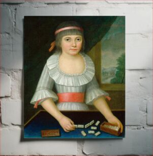 Πίνακας, The Domino Girl (ca. 1790) by American 18th Century