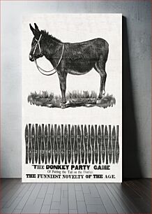 Πίνακας, The donkey party game of putting the tail on the donkey (1889) by Charles Zimmerling