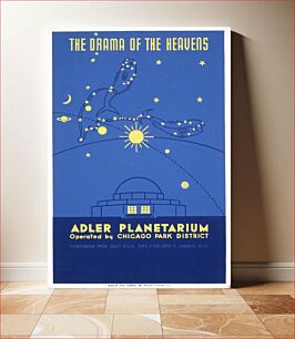 Πίνακας, The drama of the heavens--Adler Planetarium, operated by Chicago Park District / Beard