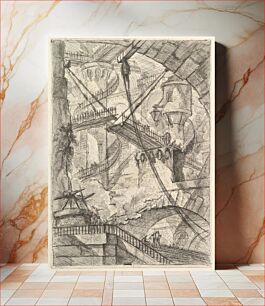 Πίνακας, The Drawbridge, from Carceri d'invenzione (Imaginary Prisons)