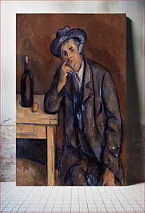 Πίνακας, The Drinker (Le Buveur) (ca. 1898–1900) by Paul Cézanne