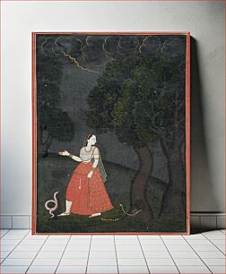 Πίνακας, The Eager Heroine on Her Way to Meet Her Lover out of Love (Kama Abhisarika Nayika)