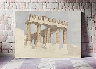 Πίνακας, The East End and South Side of the Parthenon