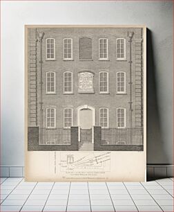 Πίνακας, The Elevation of the Alms-Houses Endowed by Sir Andrew Judd Knight, Great St. Helen's Bishopsgate within London