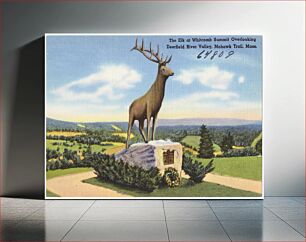 Πίνακας, The Elk at Whitcomb Summit overlooking Deerfield River Valley, Mohawk Trail, Mass