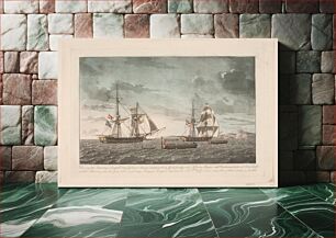 Πίνακας, The English cutter brig Seagull after the battle with the brig Lougen, 19 June 1808 by Niels Truslew