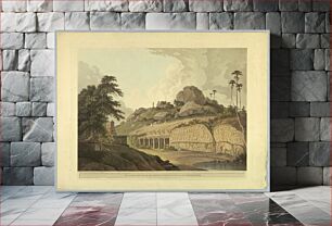 Πίνακας, The Entrance of An Excavated Hindoo Temple, At Mavalipuram, from "Oriental Scenery: Twenty Four Views in Hindoostan" by Thomas Daniell, British, 1749 - 1840