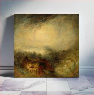 Πίνακας, The Evening of the Deluge (c. 1843) by Joseph Mallord William Turner