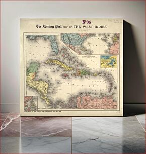 Πίνακας, The Evening Post map of the West Indies