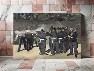 Πίνακας, The Execution of Emperor Maximilian (1867) by Edouard Manet