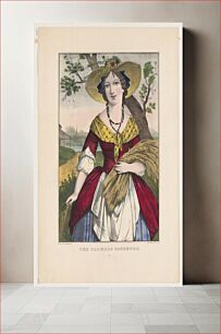 Πίνακας, The farmers daughter lith. & pub. between 1850 and 1900 by Currier & Ives