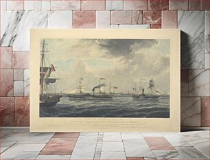 Πίνακας, The Favourite steam ships Vivid and Waterwitch, off Orfordness in a Breeze