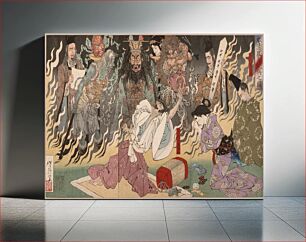 Πίνακας, The Fever of Taira no Kiyomori by Tsukioka Yoshitoshi