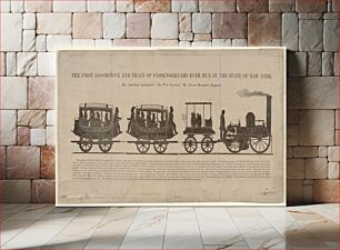 Πίνακας, The First Locomotive and Train of Passenger-Cars Ever Run in the State of New York, Smithsonian National Museum of African Art