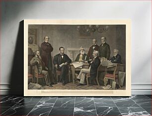 Πίνακας, The First Reading of the Emancipation Proclamation before the Cabinet