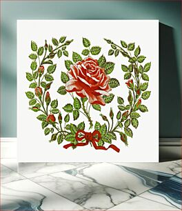 Πίνακας, The first rose of summer from The Miriam and Ira D. Wallach Division Of Art, Prints and Photographs: Picture Collection published by L. Prang & Co. Origi