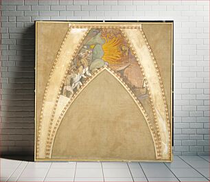 Πίνακας, The forging of the sampo, sketch for the cupola frescoes of the finnish pavilion at the 1900 paris world’s fair, 1899, by Akseli Gallen-Kallela