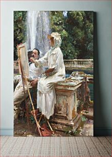 Πίνακας, The Fountain, Villa Torlonia, Frascati, Italy (1907) by John Singer Sargent