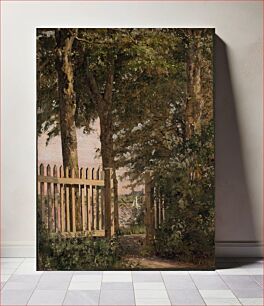Πίνακας, The Garden Gate of the Artist's Home at Blegdammen by Christen Købke