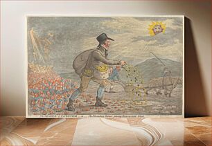 Πίνακας, The General of Patriotism, - or -The Bloomsbury Farmer, Planting Bedfordshire Wheat