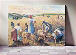 Πίνακας, The gleaners (1889) by Camille Pissarro