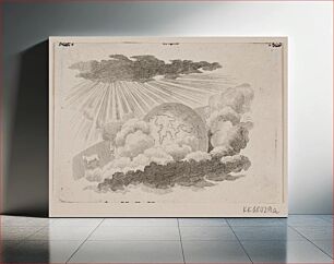 Πίνακας, The globe rolling between clouds by Johan Frederik Clemens