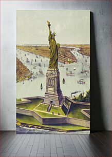 Πίνακας, The Great Bartholdi Statue, Liberty Enlightening the World, published by Currier & Ives