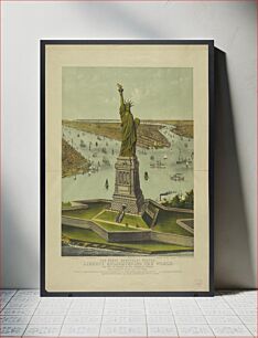 Πίνακας, The great Bartholdi statue, Liberty Enlightening the World: the gift of France to the American people