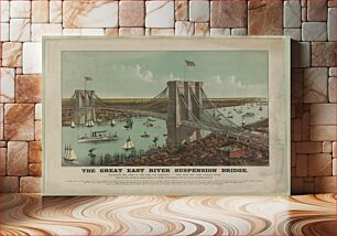 Πίνακας, The great East River suspension bridge: connecting the cities of New York and Brooklyn