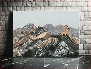 Πίνακας, The Great Wall in Winter Το Σινικό Τείχος το Χειμώνα
