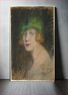 Πίνακας, The Green Hat by Alice Pike Barney