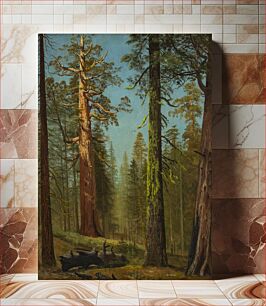 Πίνακας, The Grizzly Giant Sequoia, Mariposa Grove, California by Albert Bierstadt