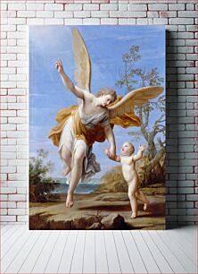 Πίνακας, The Guardian Angel (1716), vintage painting by Marcantonio Franceschini
