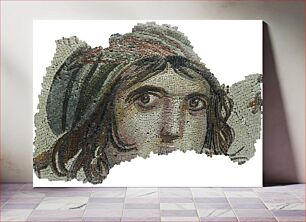 Πίνακας, "The Gypsy Girl" mosaic of Zeugma, from Gaziantep Museum of Archeology