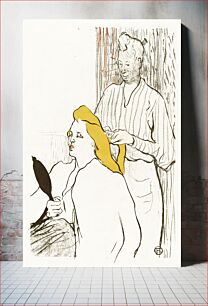 Πίνακας, The Hairdresser (1893) by Henri de Toulouse–Lautrec