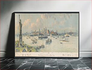 Πίνακας, The Harbor of the city of New York