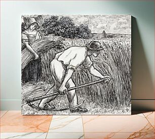 Πίνακας, The Harvest (ca. 1895) by Camille Pissarro