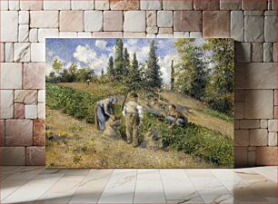 Πίνακας, The Harvest, Pontoise (1881) by Camille Pissarro