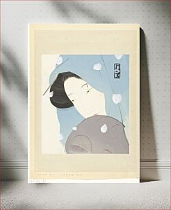 Πίνακας, The heroine Umekawa in the snow (1923) by Kitano Tsunetomi