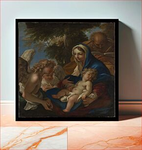 Πίνακας, The Holy Family with Angels by Sebastiano Ricci