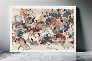 Πίνακας, The horse show (1890-1940) vintage woodcut by Tokiwa Mitsunaga