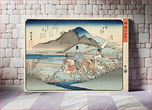 Πίνακας, The Ide Jewel River in Yamashiro Province by Utagawa Hiroshige
