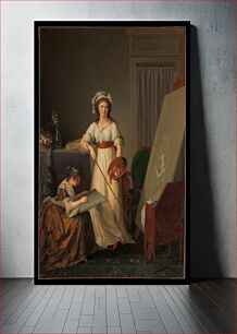 Πίνακας, The Interior of an Atelier of a Woman Painter by Marie Victoire Lemoine