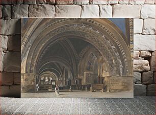 Πίνακας, The Interior of the Lower Basilica of St. Francis of Assisi