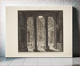 Πίνακας, The interior of the Pantheon by Giovanni Battista Piranesi